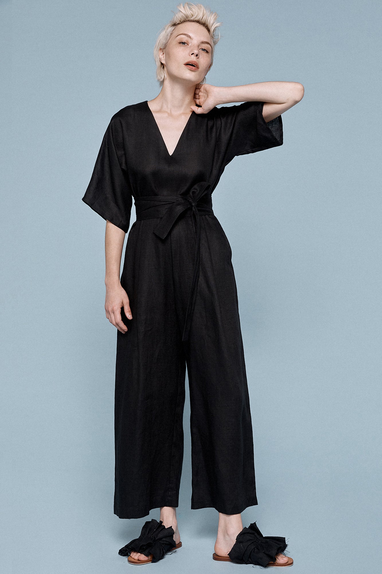 Kimono Jumpsuit - Black SOLD OUT