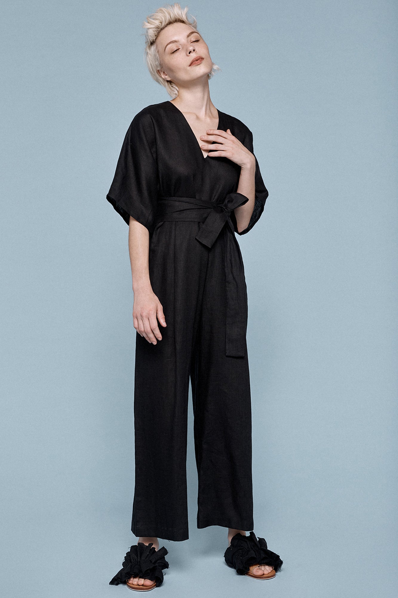 Kimono Jumpsuit - Black SOLD OUT