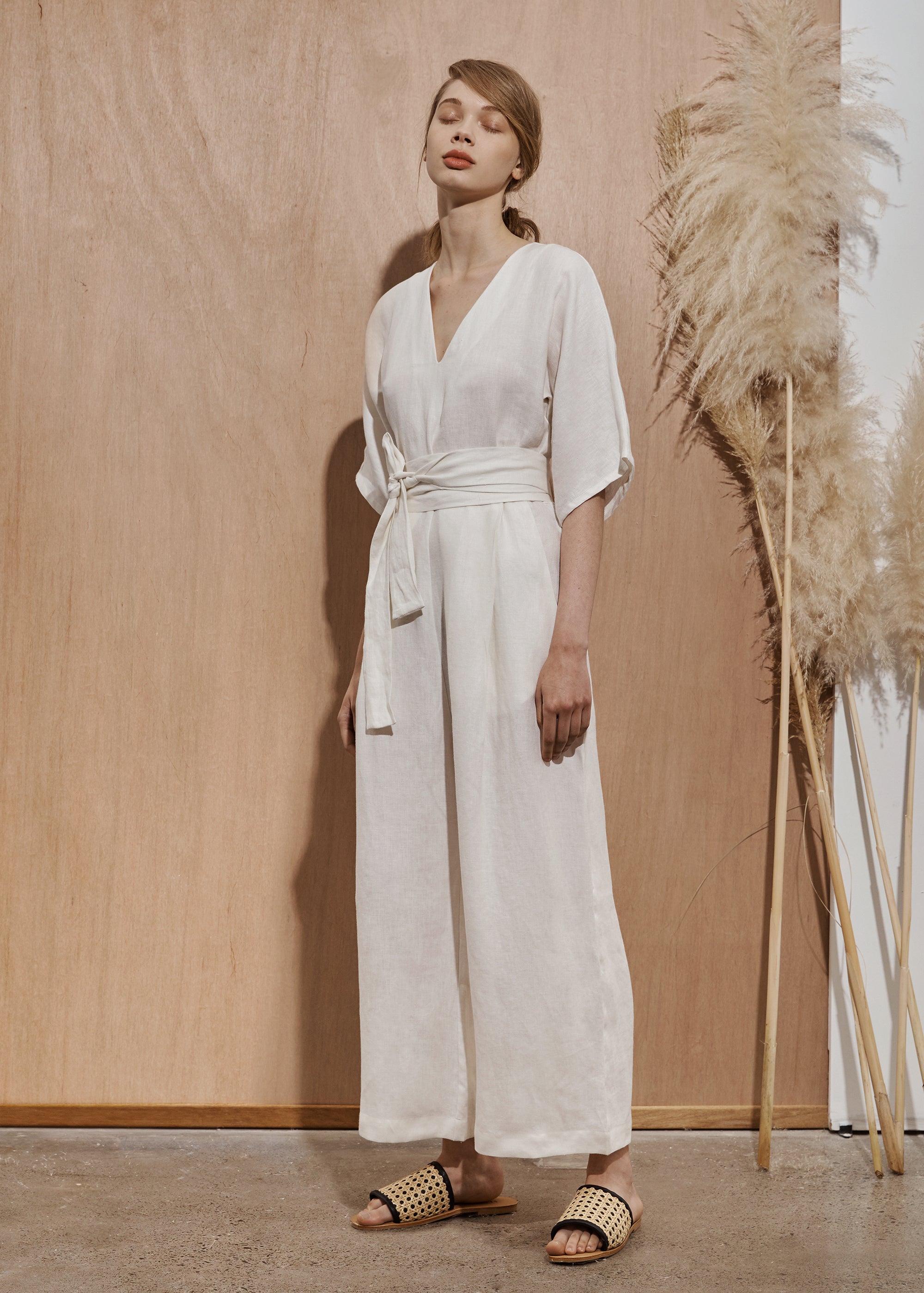 Kimono Jumpsuit - Chalk