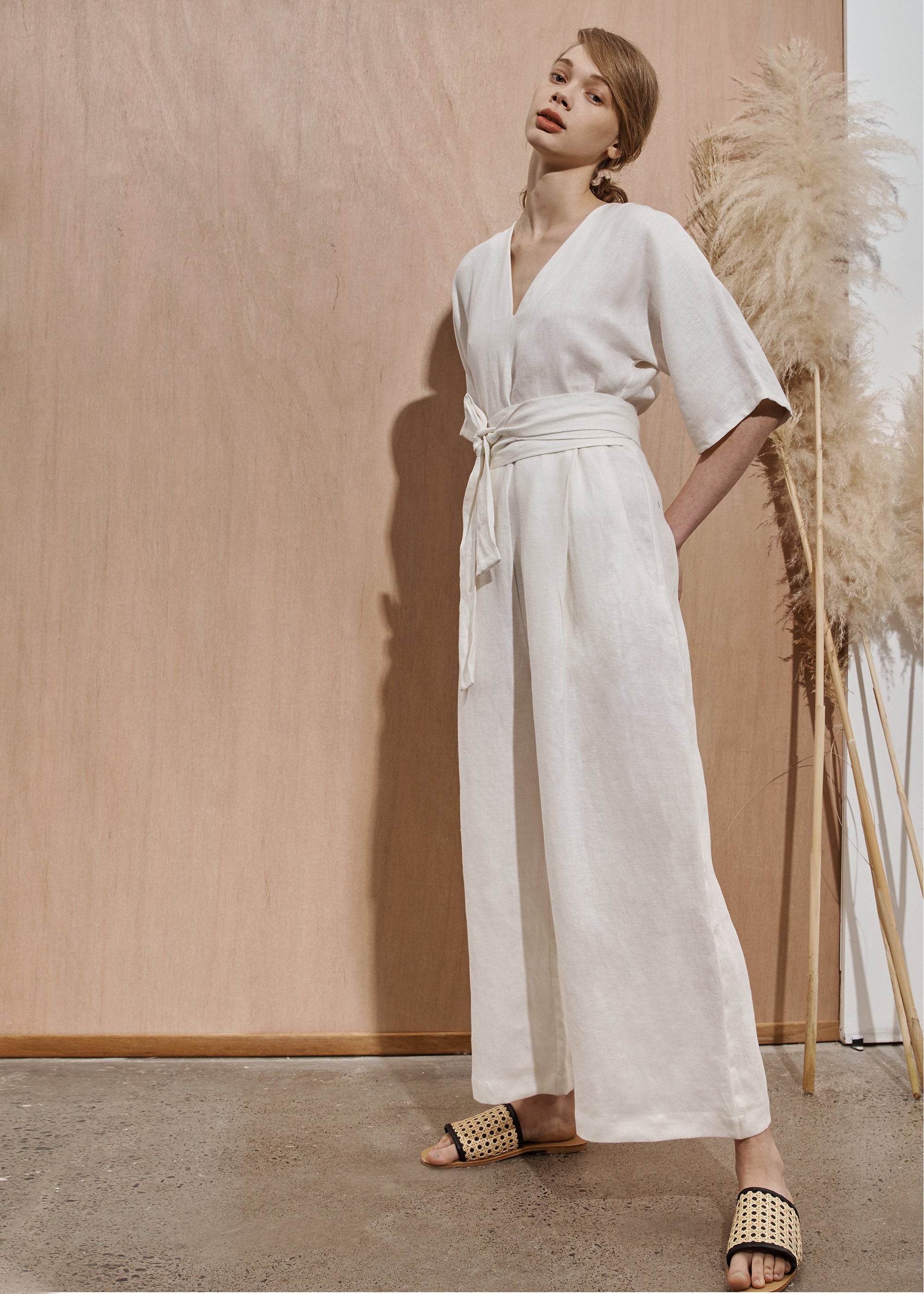 Kimono Jumpsuit - Chalk