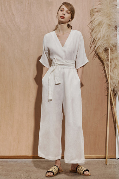 Kimono Jumpsuit - Chalk