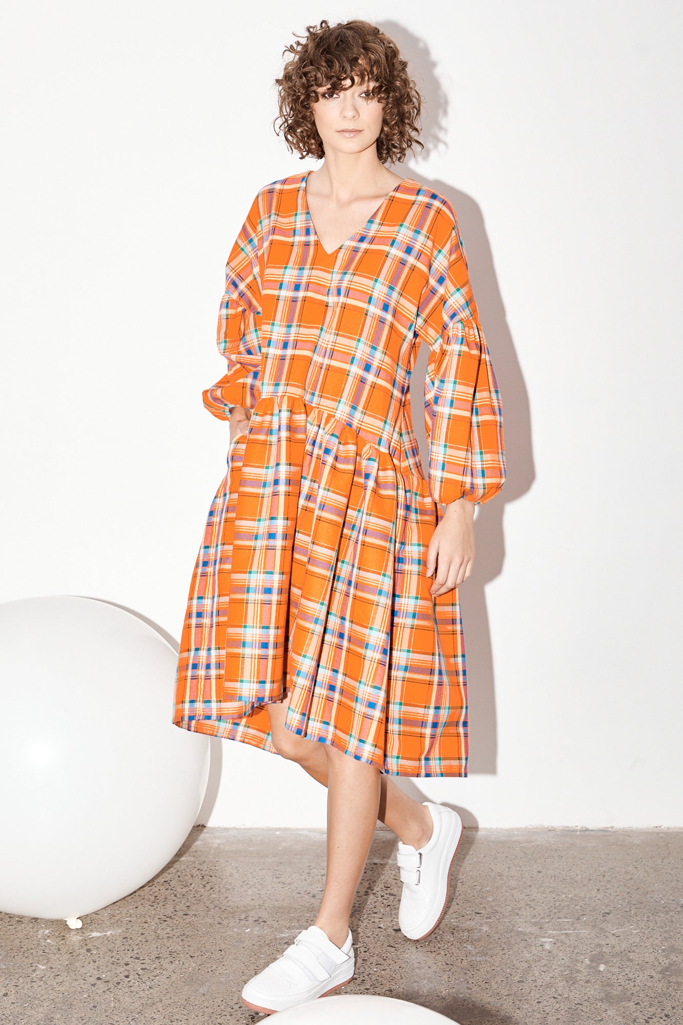 Florence Dress - Koolaid Plaid