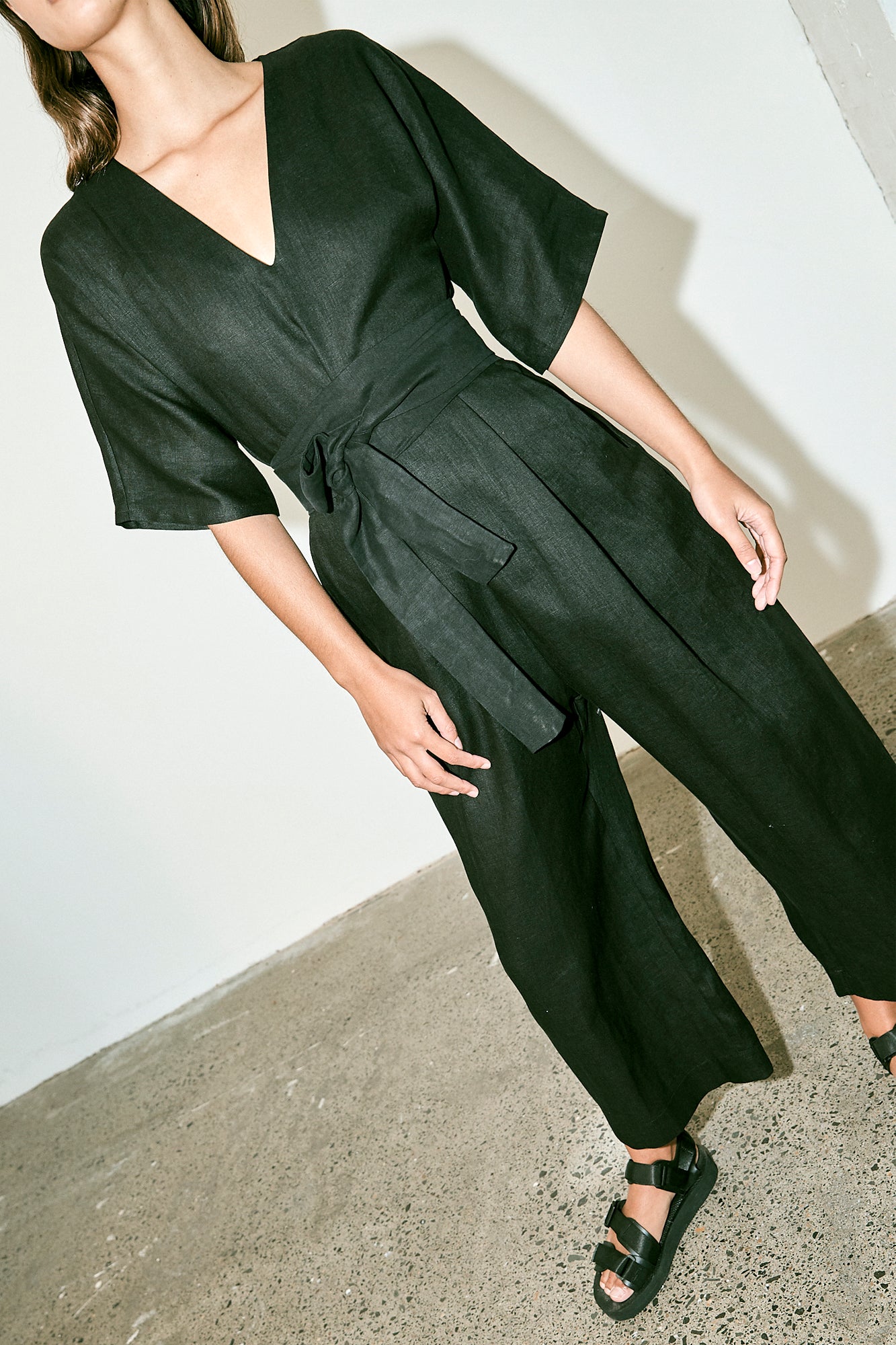 Kimono Jumpsuit - Black