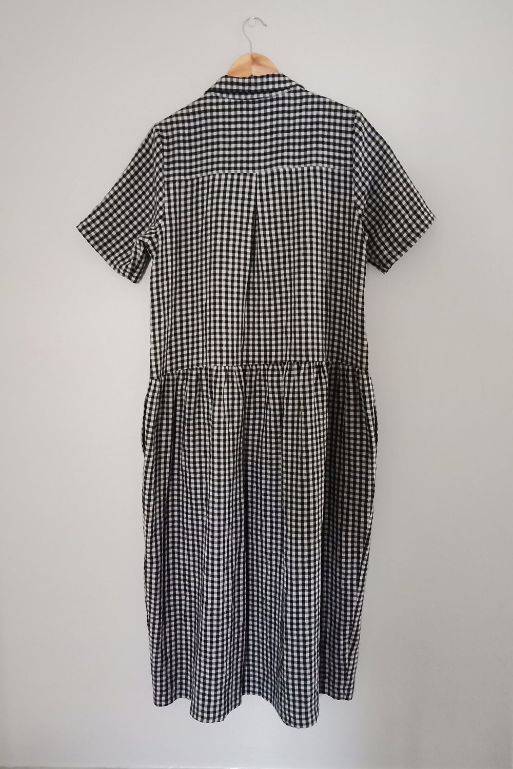 Studio Shirt Dress - Black Gingham