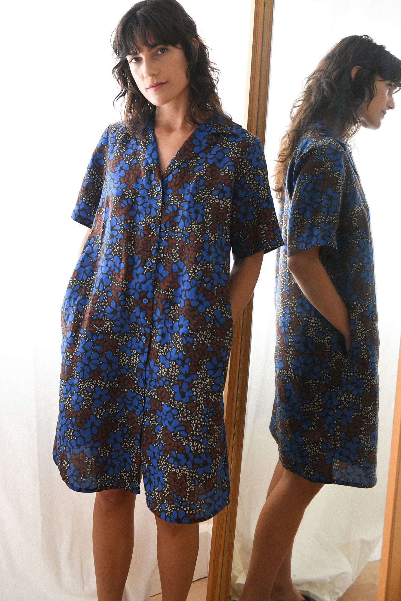 Vacay Shirt Dress -In Bloom Print IN STOCK NOW