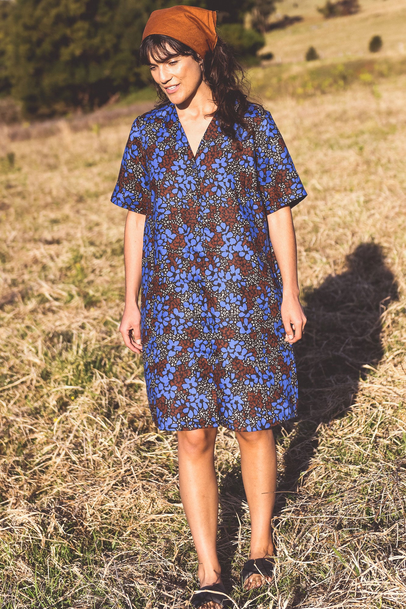 Vacay Shirt Dress -In Bloom Print IN STOCK NOW